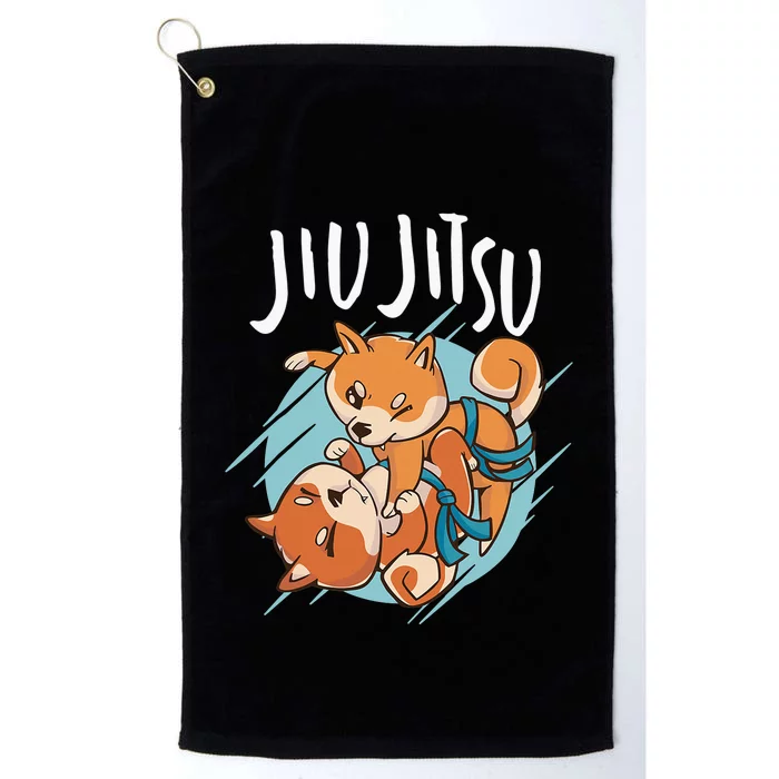 Brazilian Jiu Jitsu corgis Platinum Collection Golf Towel