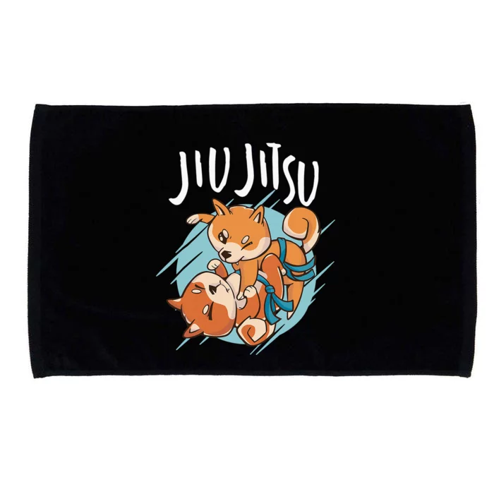 Brazilian Jiu Jitsu corgis Microfiber Hand Towel