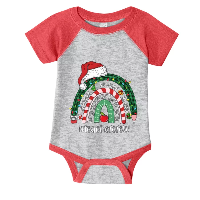 Bemerry Jolly Kind Teacher Crew Christmas Rainbow Infant Baby Jersey Bodysuit