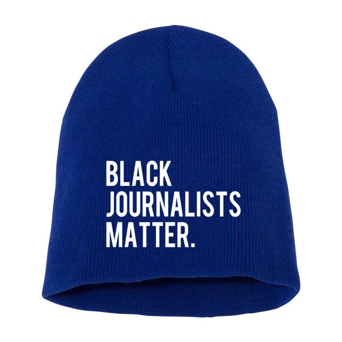 Black Journalists Matter Gift Black Writers In Media Gift Short Acrylic Beanie