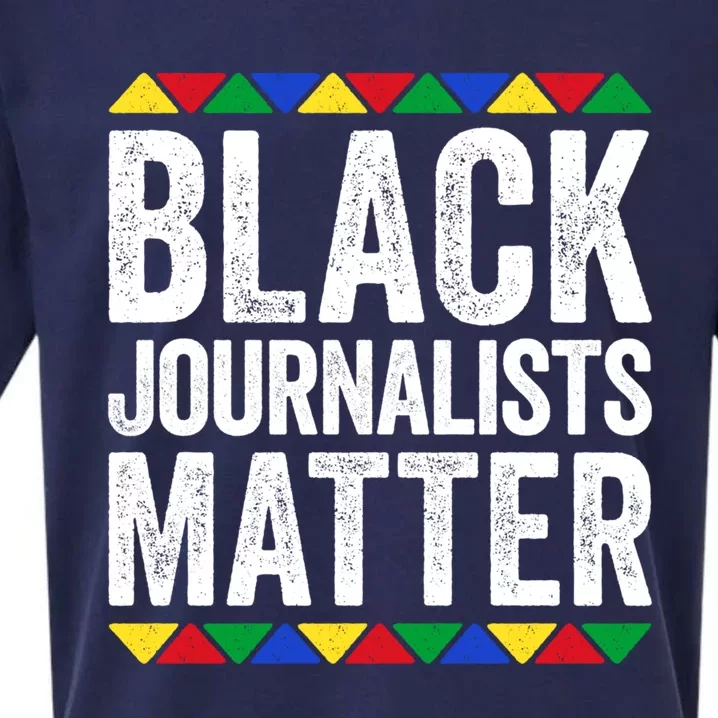 Black Journalists Matter Great Gift Black Pride Funny Gift Sueded Cloud Jersey T-Shirt