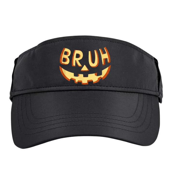 Bruh Jack O Lantern Halloween Costume Pumpkin Face Candy Adult Drive Performance Visor