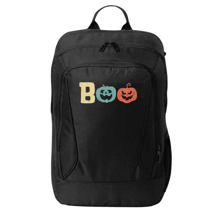 Boo Jack OLantern Cute Pumpkins Vintage Halloween City Backpack