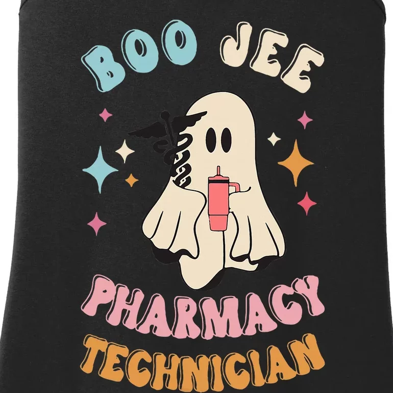 Boo Jee Pharmacy Technician Cute Ghost Boujee Pharmacy Tech Ladies Essential Tank