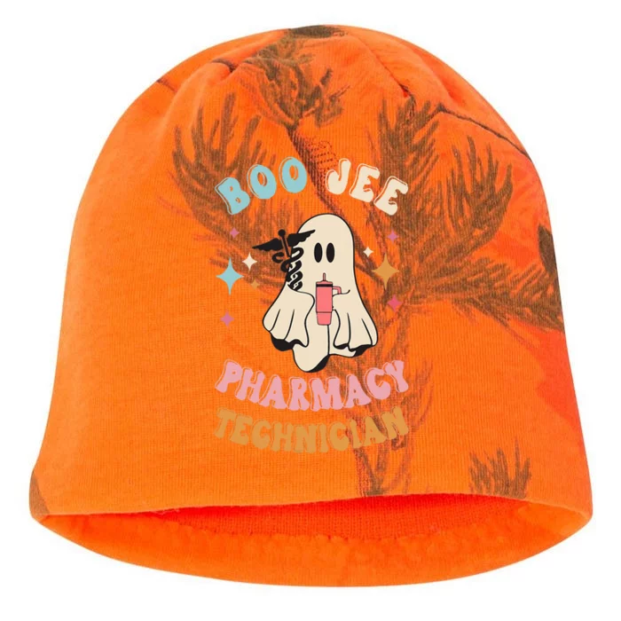 Boo Jee Pharmacy Technician Cute Ghost Boujee Pharmacy Tech Kati - Camo Knit Beanie