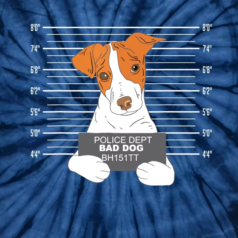 Bad Jack Russell Terrier Jail Prisoner Dog Police Dogs Tie-Dye T-Shirt