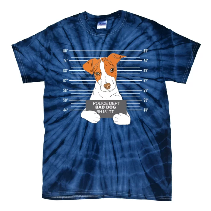 Bad Jack Russell Terrier Jail Prisoner Dog Police Dogs Tie-Dye T-Shirt