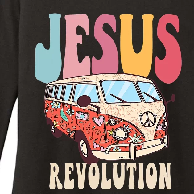 Boho Jesus Revolution, Christian Faith Based Jesus Costume Womens CVC Long Sleeve Shirt