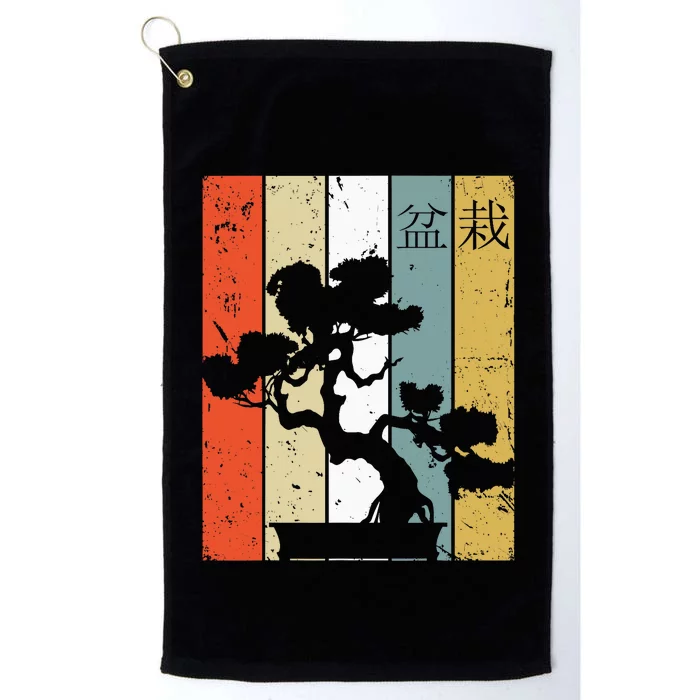 Bonsai Japanese Retro Bonsai Tree Platinum Collection Golf Towel