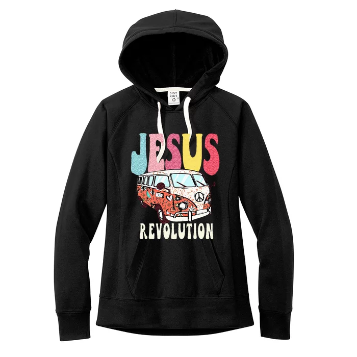 Boho Jesus Revolution Christian Faith Based Jesus Costume Women's Fleece Hoodie