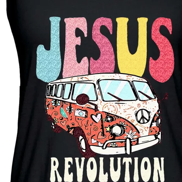 Boho Jesus Revolution Christian Faith Based Jesus Costume Ladies Essential Flowy Tank