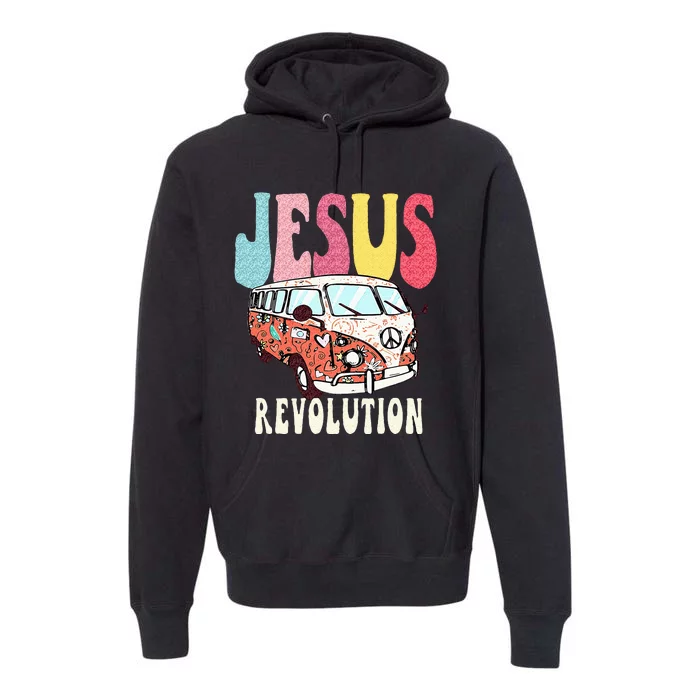 Boho Jesus Revolution Christian Faith Based Jesus Costume Premium Hoodie