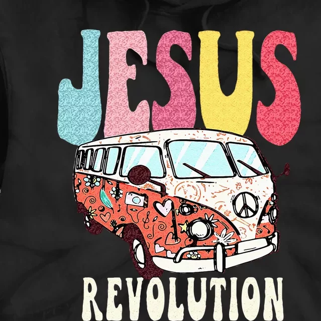 Boho Jesus Revolution Christian Faith Based Jesus Costume Tie Dye Hoodie