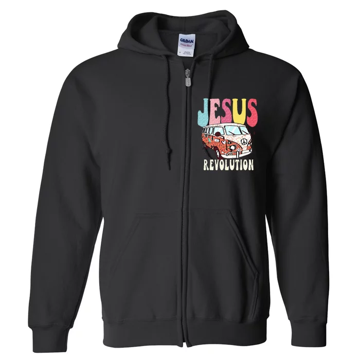 Boho Jesus Revolution Christian Faith Based Jesus Costume Full Zip Hoodie