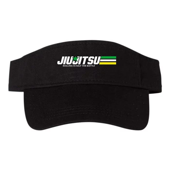 BJJ Jiu-Jitsu Rolling is Half the Battle funny Judo Valucap Bio-Washed Visor