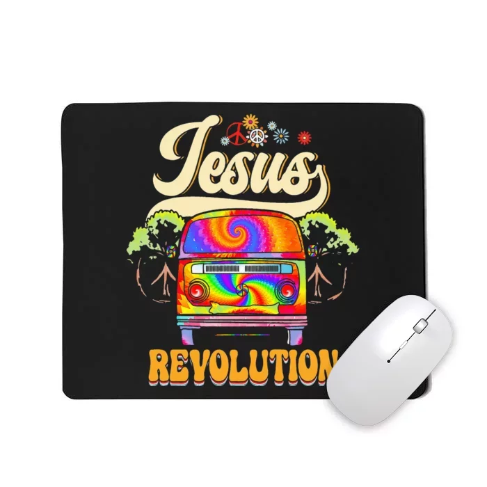 Boho Jesus Revolution Christian Faith Based Jesus Costume Mousepad