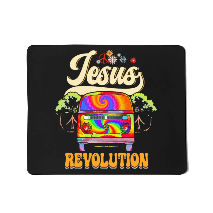 Boho Jesus Revolution Christian Faith Based Jesus Costume Mousepad