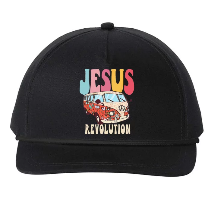 Boho Jesus Revolution Christian Faith Based Jesus Costume Snapback Five-Panel Rope Hat