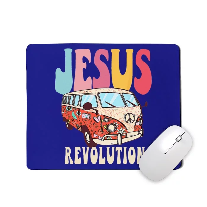 Boho Jesus Revolution Christian Faith Based Jesus Costume Mousepad