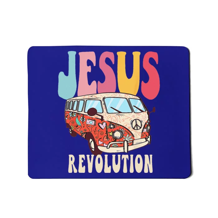 Boho Jesus Revolution Christian Faith Based Jesus Costume Mousepad