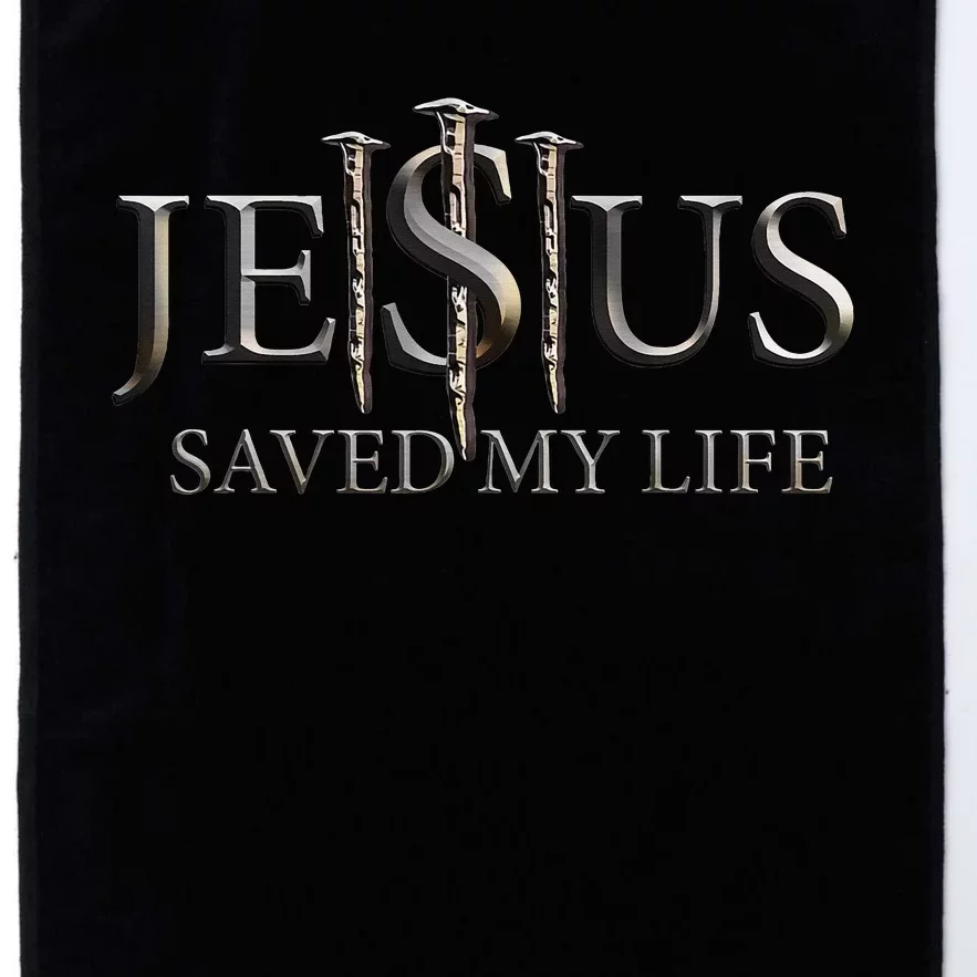 Believer Jesus Saved My Life Christian Religious Platinum Collection Golf Towel