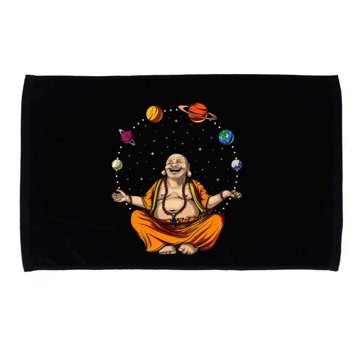 Buddha Juggling Space Planets Zen Yoga Meditation Spiritual Microfiber Hand Towel