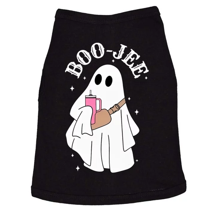 Boo Jee Spooky Season Cute Ghost Halloween Costume Boujee Doggie Tank