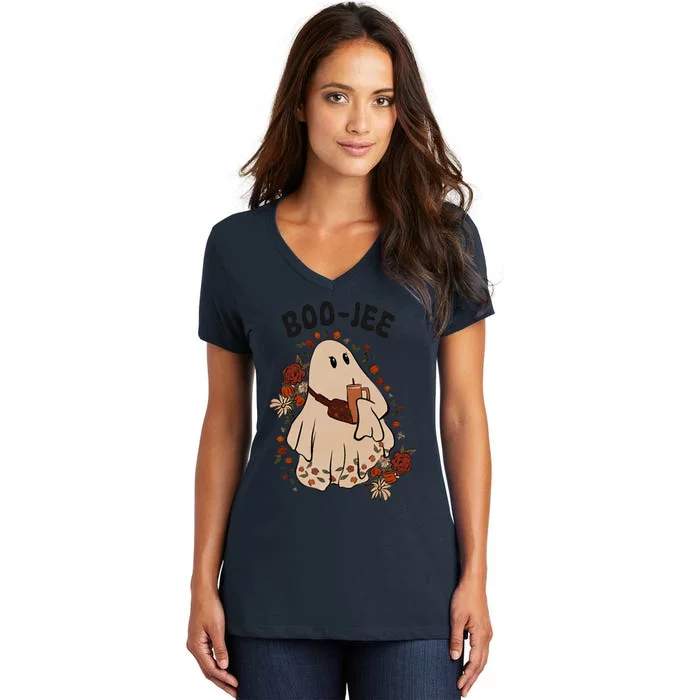 Boo Jee Stanley Halloween Women's V-Neck T-Shirt