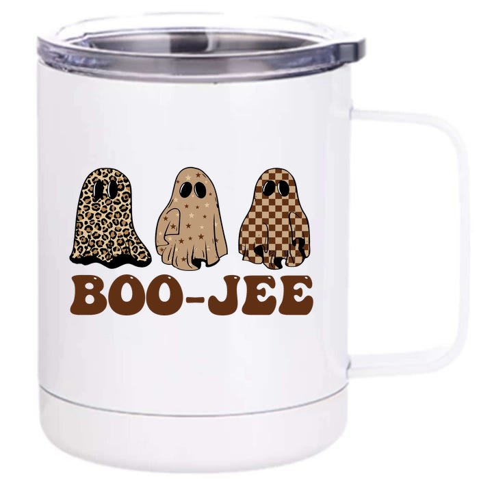 Boo Jee Stanley Halloween Front & Back 12oz Stainless Steel Tumbler Cup