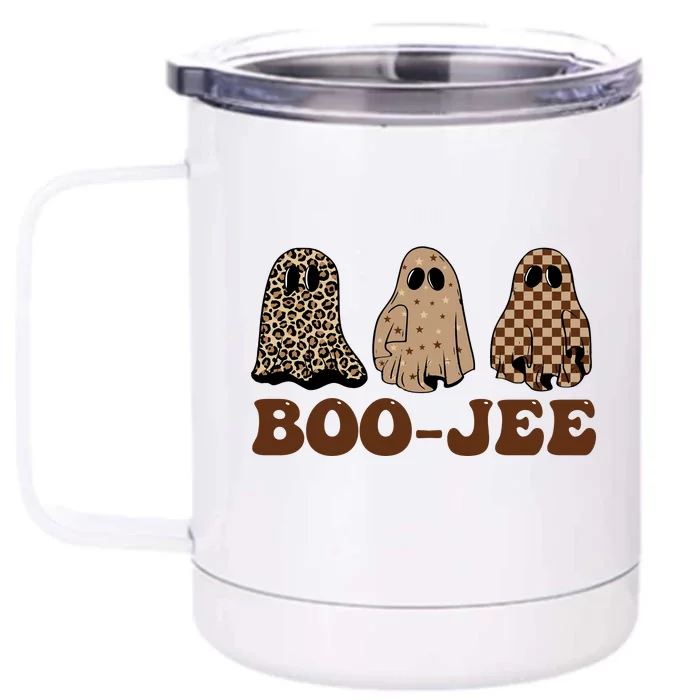 Boo Jee Stanley Halloween Front & Back 12oz Stainless Steel Tumbler Cup