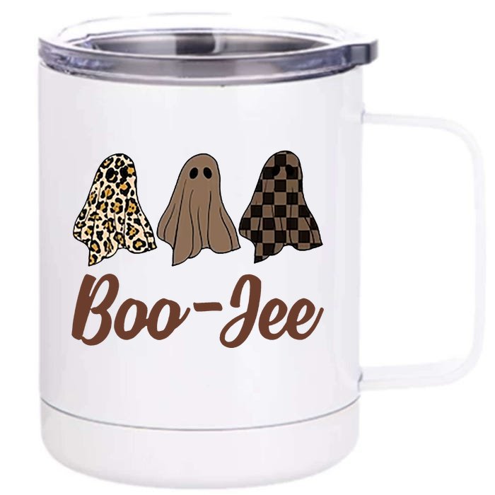 Boo Jee Stanley Halloween Front & Back 12oz Stainless Steel Tumbler Cup