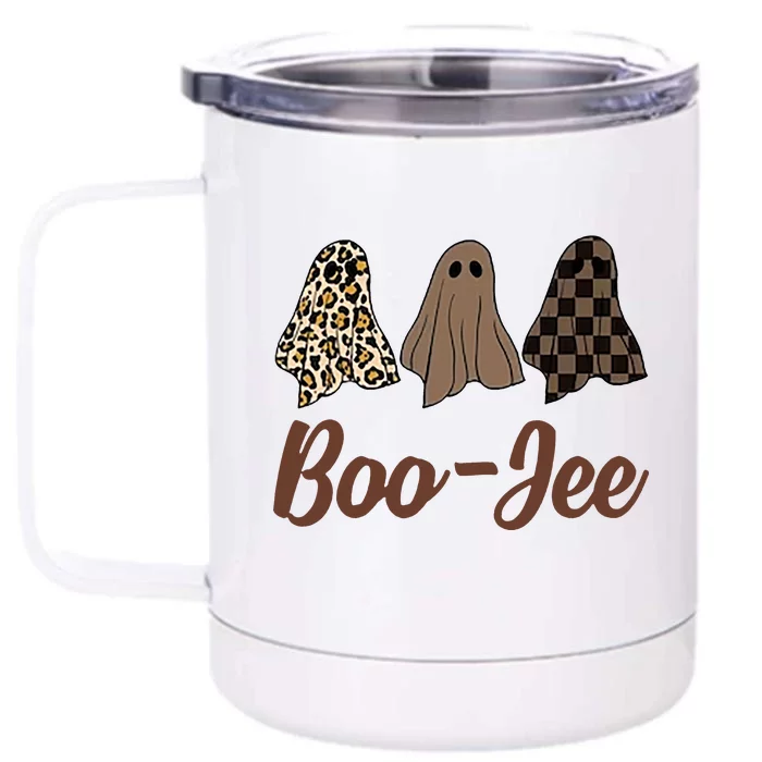 Boo Jee Stanley Halloween Front & Back 12oz Stainless Steel Tumbler Cup