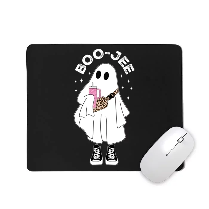 Boo Jee Spooky Season Cute Ghost Halloween Costume Boujee Mousepad