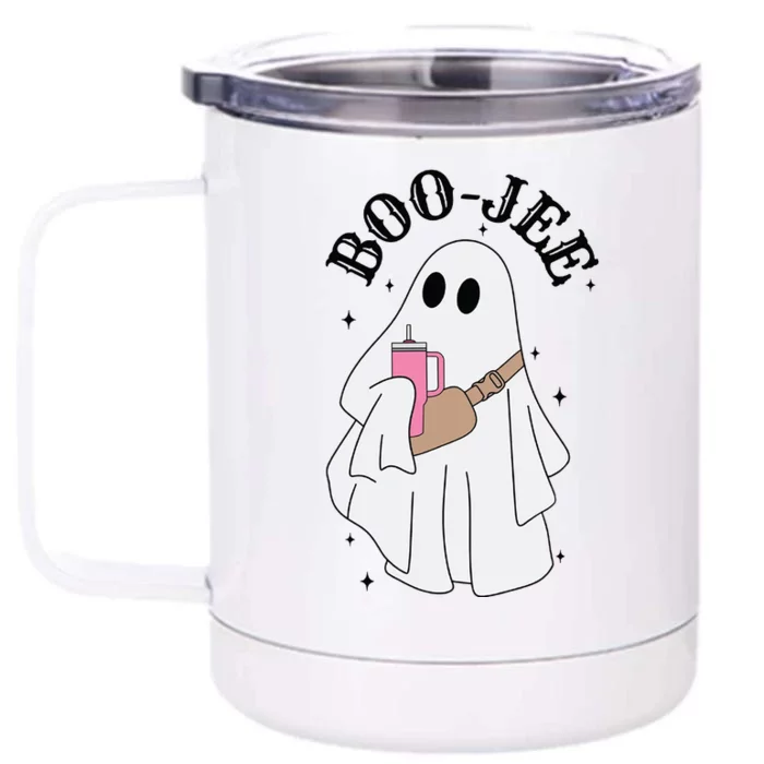 Boo Jee Stanley Halloween Front & Back 12oz Stainless Steel Tumbler Cup