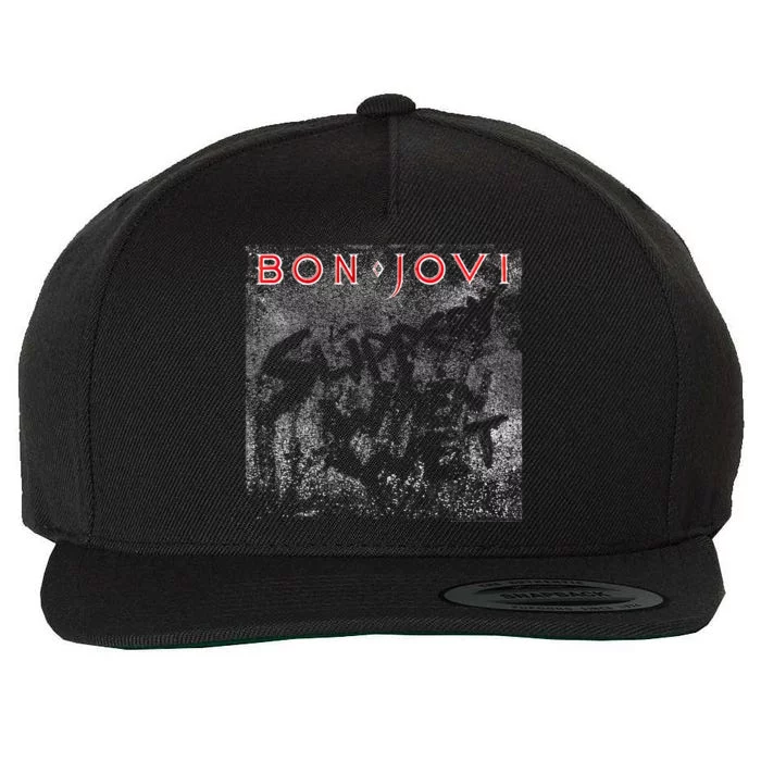 B.O.N J.O.V.I Slippery Cover Wool Snapback Cap