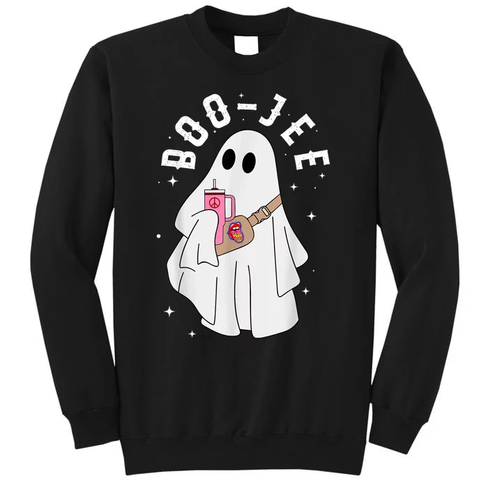 Boo Jee Spooky Season Cute Ghost Halloween Costume Boujee Tall Sweatshirt