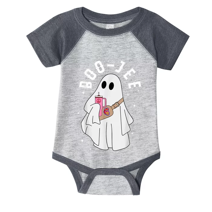 Boo Jee Spooky Season Cute Ghost Halloween Costume Boujee Infant Baby Jersey Bodysuit