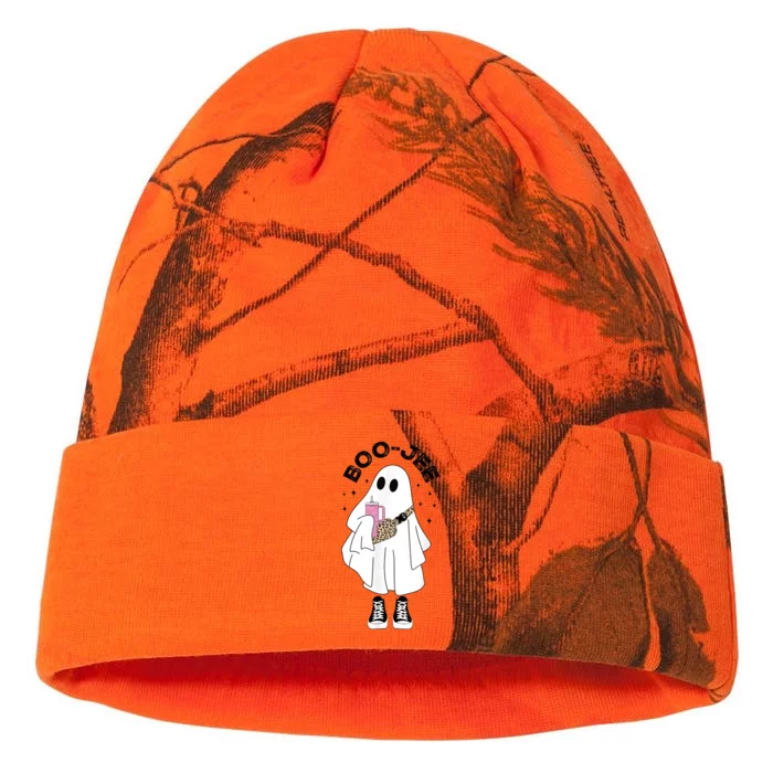 Boo Jee Spooky Season Cute Ghost Halloween Costume Boujee BooJee Kati - 12in Camo Beanie