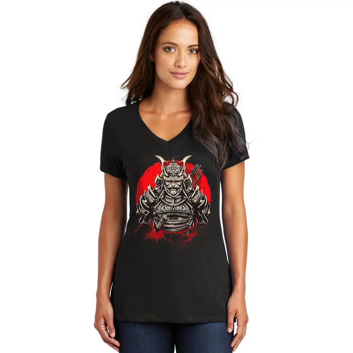 Bushido Japan Samurai Morals And Philosophy Women's V-Neck T-Shirt