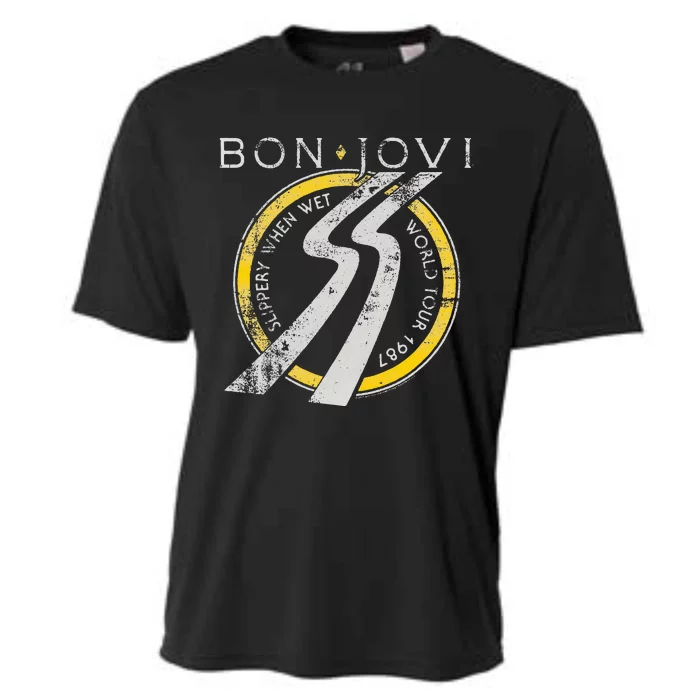 B.O.N J.O.V.I Slippery When Wet Cooling Performance Crew T-Shirt