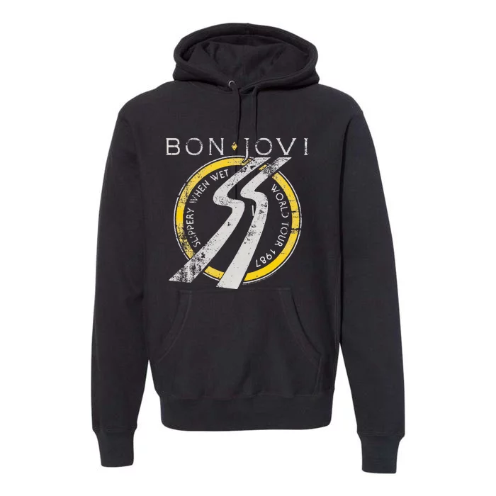 B.O.N J.O.V.I Slippery When Wet Premium Hoodie