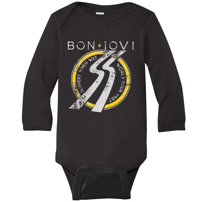 B.O.N J.O.V.I Slippery When Wet Baby Long Sleeve Bodysuit