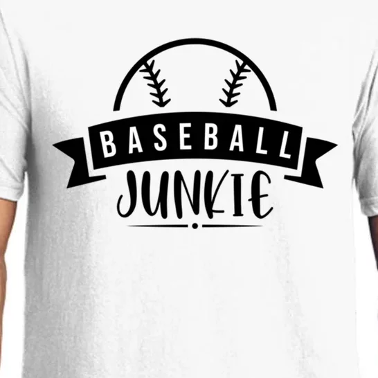 Baseball Junkie Sport Quotes Gift Pajama Set