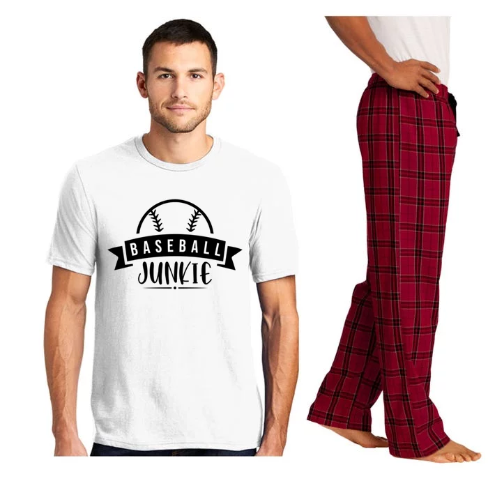 Baseball Junkie Sport Quotes Gift Pajama Set