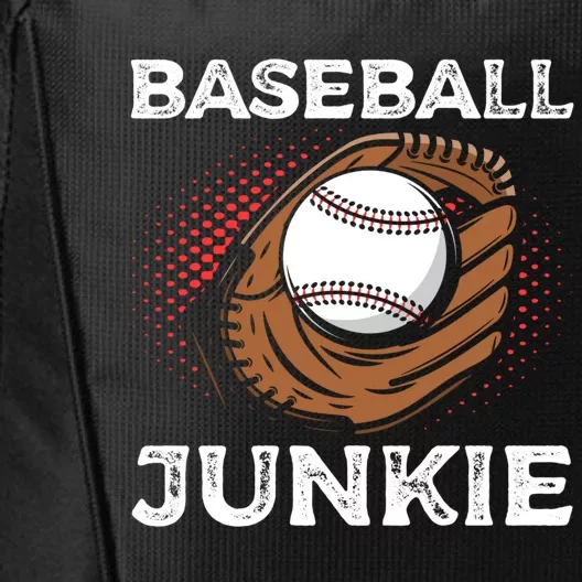 Baseball Junkie Sports Player Ball Pitcher Baseball Great Gift City Backpack