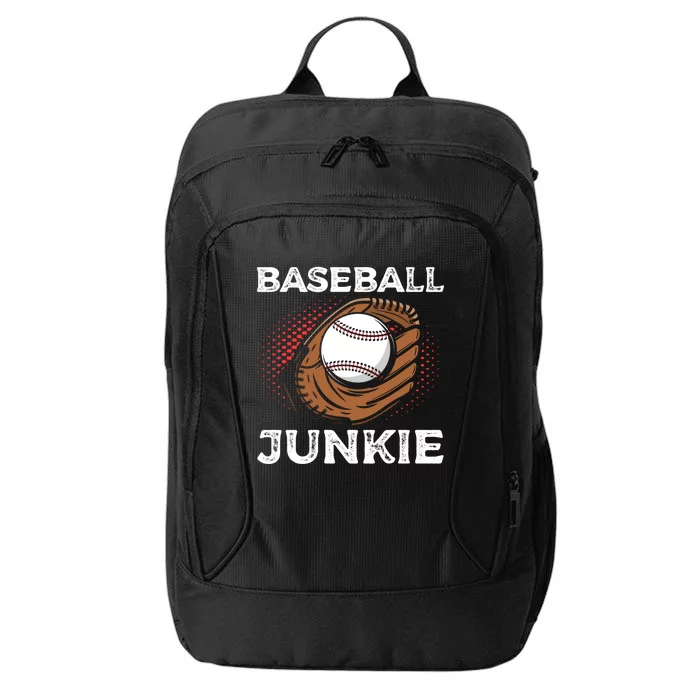 Baseball Junkie Sports Player Ball Pitcher Baseball Great Gift City Backpack