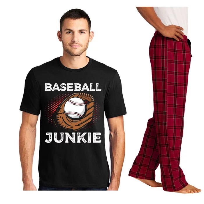 Baseball Junkie Sports Player Ball Pitcher Baseball Great Gift Pajama Set