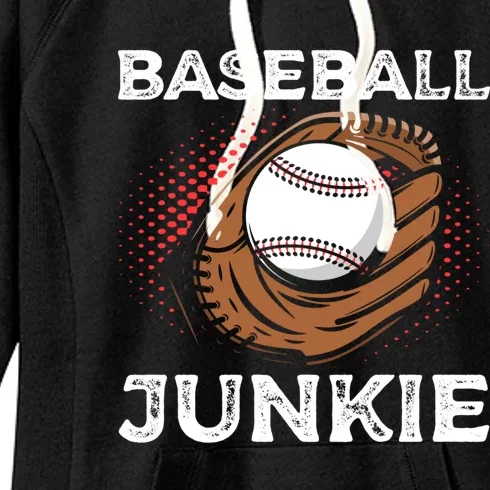 Baseball Junkie Sports Player Ball Pitcher Baseball Great Gift Women's Fleece Hoodie