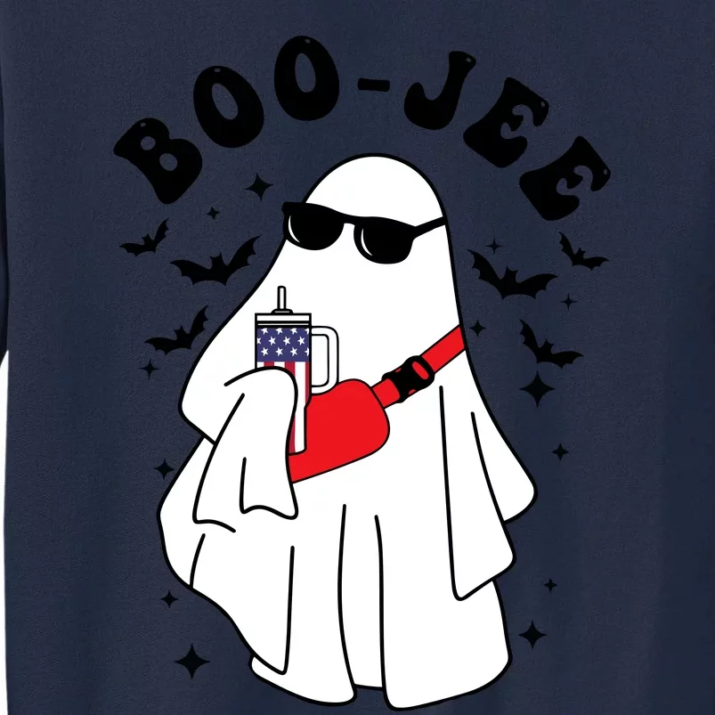 Boo Jee Spooky Season Cute Ghost Halloween Costume Boojee Tall Sweatshirt