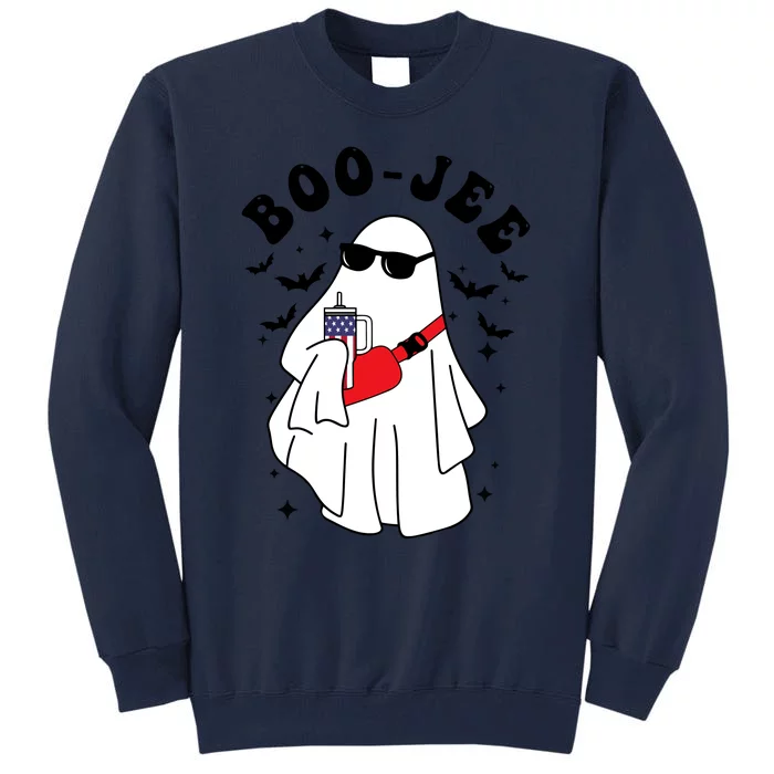 Boo Jee Spooky Season Cute Ghost Halloween Costume Boojee Tall Sweatshirt